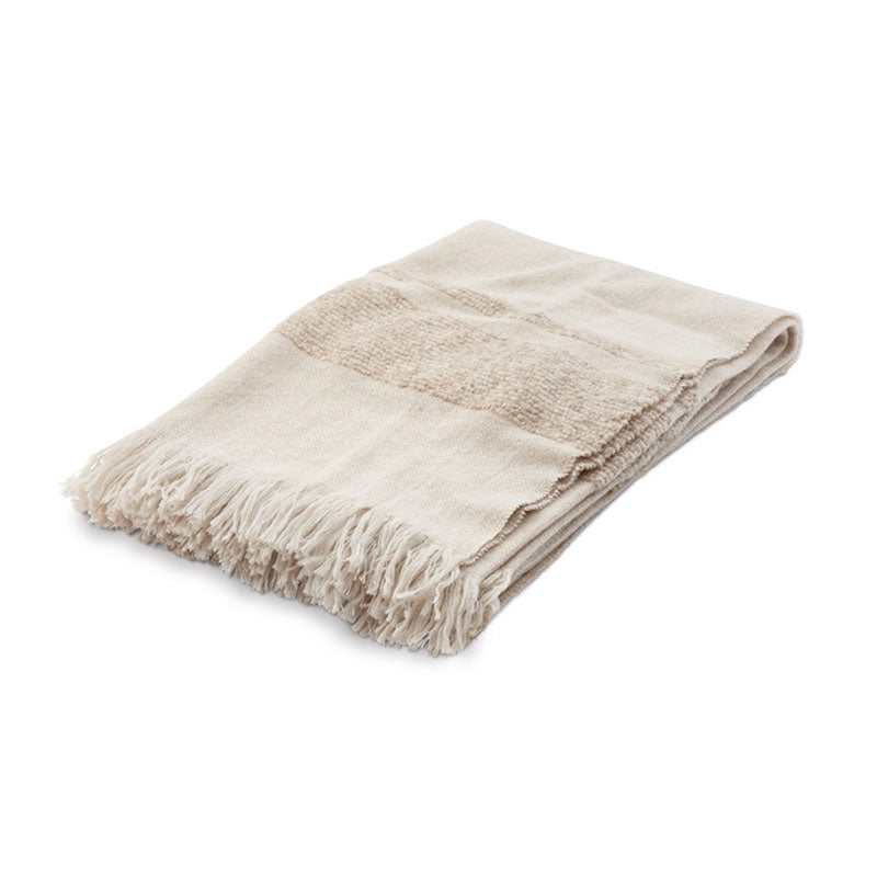 LUIZ, Merinowoll-Decke Thea, 140x220, natural