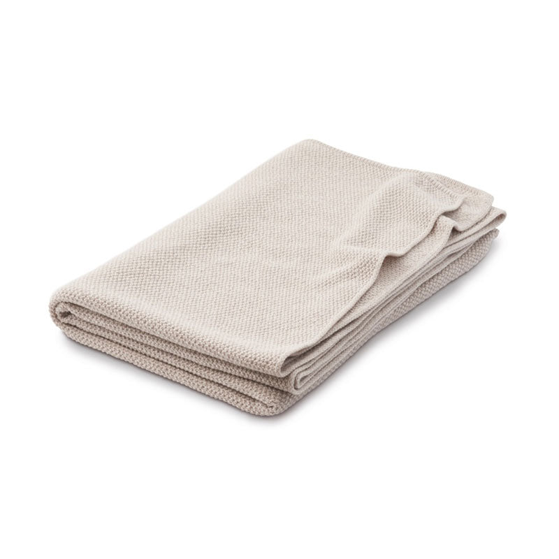 LUIZ, Merinowoll-Decke Rice, 140x200, grey