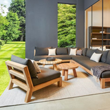 MALIBU Gartenlounge aus Teak, 3er Sofa