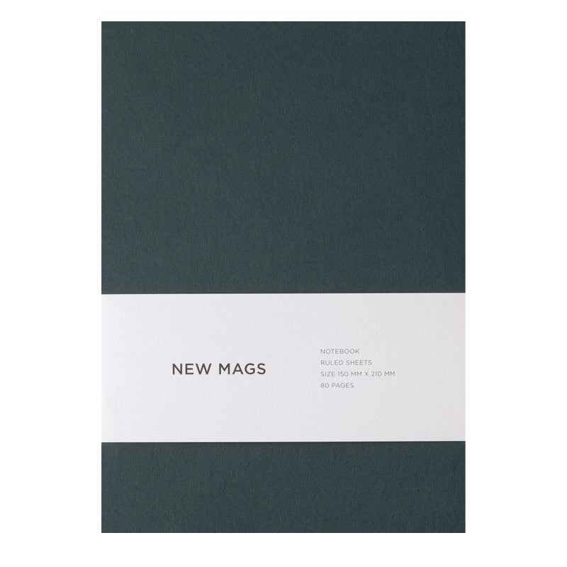 NEW MAGS, Notizbuch Moosgrün - Softcover/gefüttert