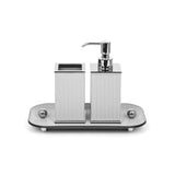PINETTI Olimpia Badezimmer-Set Chrom, quadratisch