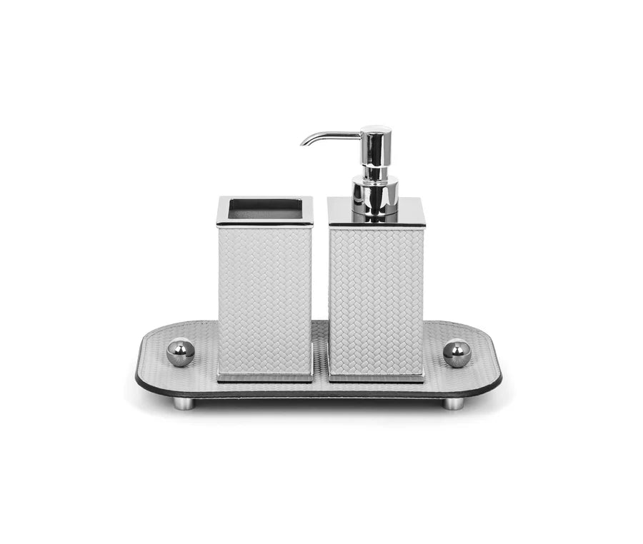 PINETTI Olimpia Badezimmer-Set Chrom, quadratisch