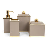 PINETTI Olimpia Badezimmer-Set Gold, quadratisch