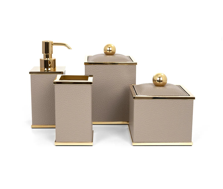 PINETTI Olimpia Badezimmer-Set Gold, quadratisch