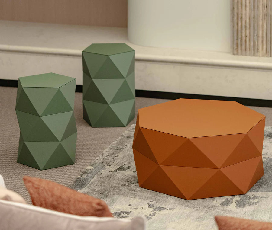 PINETTI Euclide Hocker und Beistelltisch
