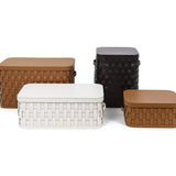 Pinetti, Demetra kleiner rechteckiger Korb mit Deckel