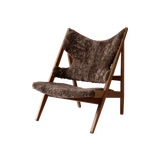 Audo Copenhagen, Knitting-Lounge-Sessel, Schaffell
