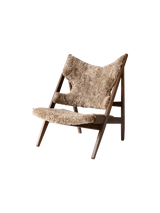 Audo Copenhagen, Knitting-Lounge-Sessel, Schaffell