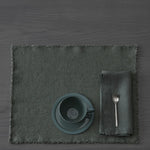 Society Limonta Leinen-Serviette und Tischset in der Farbe Crab.
