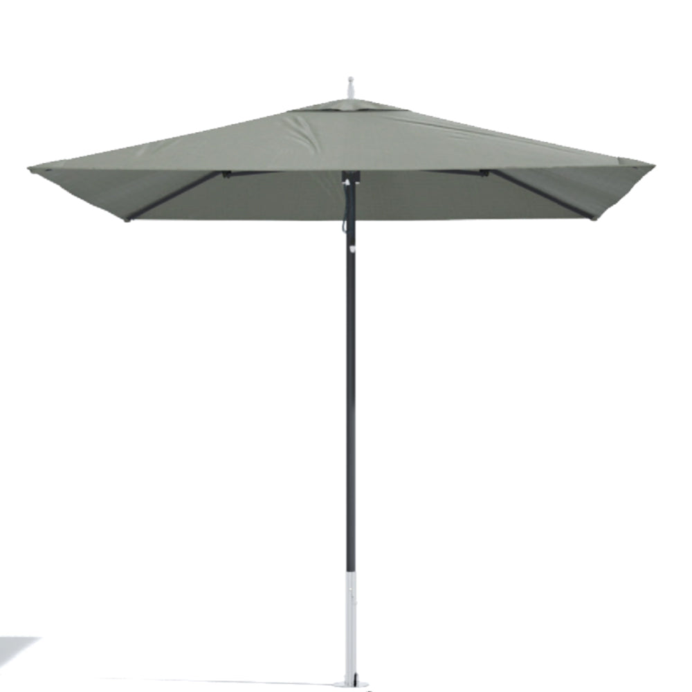 Master M1 Classic Sonnenschirm von Tucci in der Farbe Anchor Grey und mit Schirmmast in Black Sea