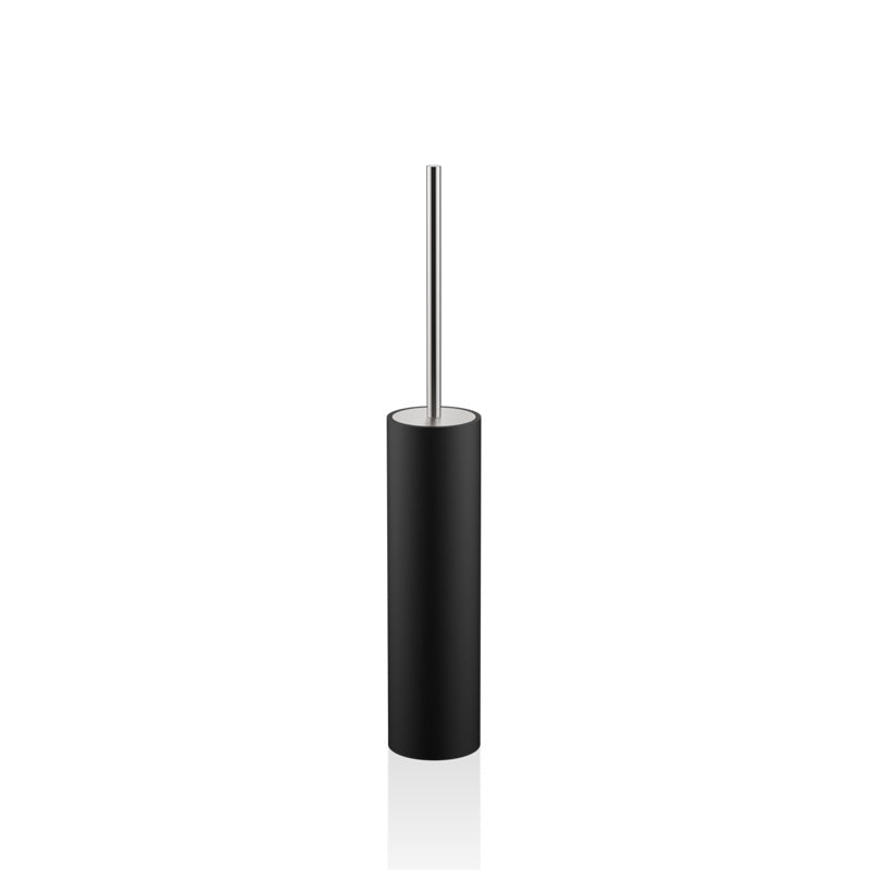 Decor Walther BLACK STONE Stand WC-Bürstengarnitur Edelstahl/Schwarz matt.