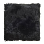 WEICH Alpakafellkissen in Schwarz in den MAssen 40 x 40 