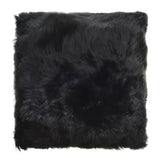 WEICH Alpakafellkissen in Schwarz in den MAssen 40 x 40 