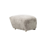 Audo Copenhagen, The Tired Man Ottoman, Hocker, Schaffell