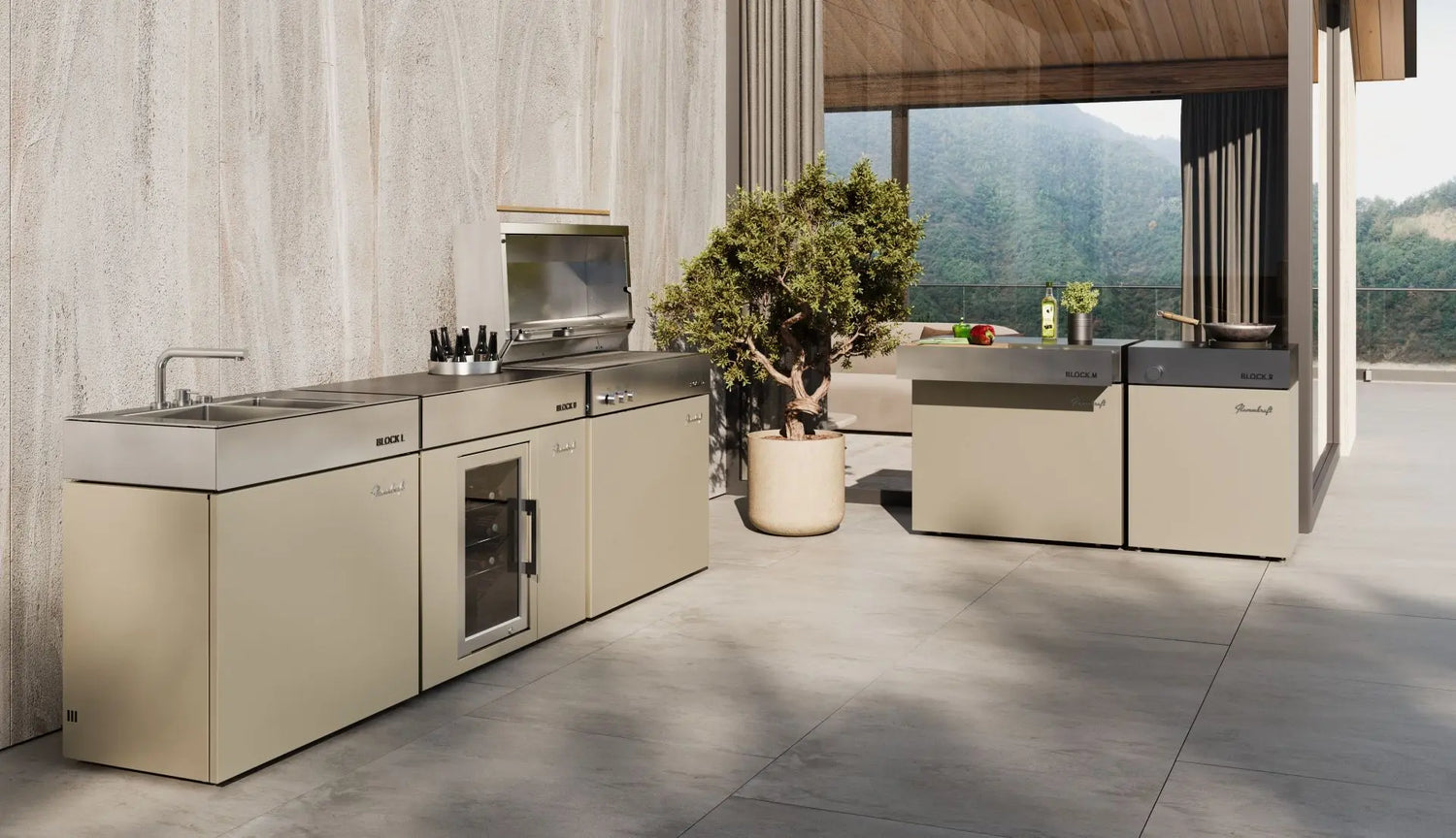 Flammkraft, Premium-Gasgrill, BLOCK Ds (Gen. 5)