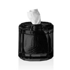 Decor Walther Taschentuchbox aus Glas, schwarz