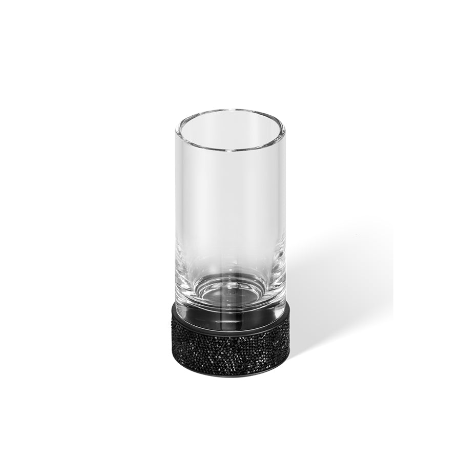 Decor Walther Zahnbürstenhalter mit Swarovski Kristallen in Schwarz