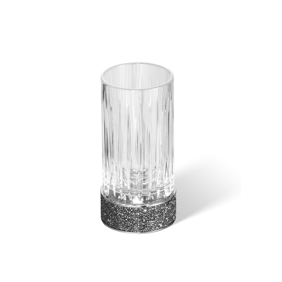 Decor Walther Zahnglas mit Swarovski Kristallen in Chrom