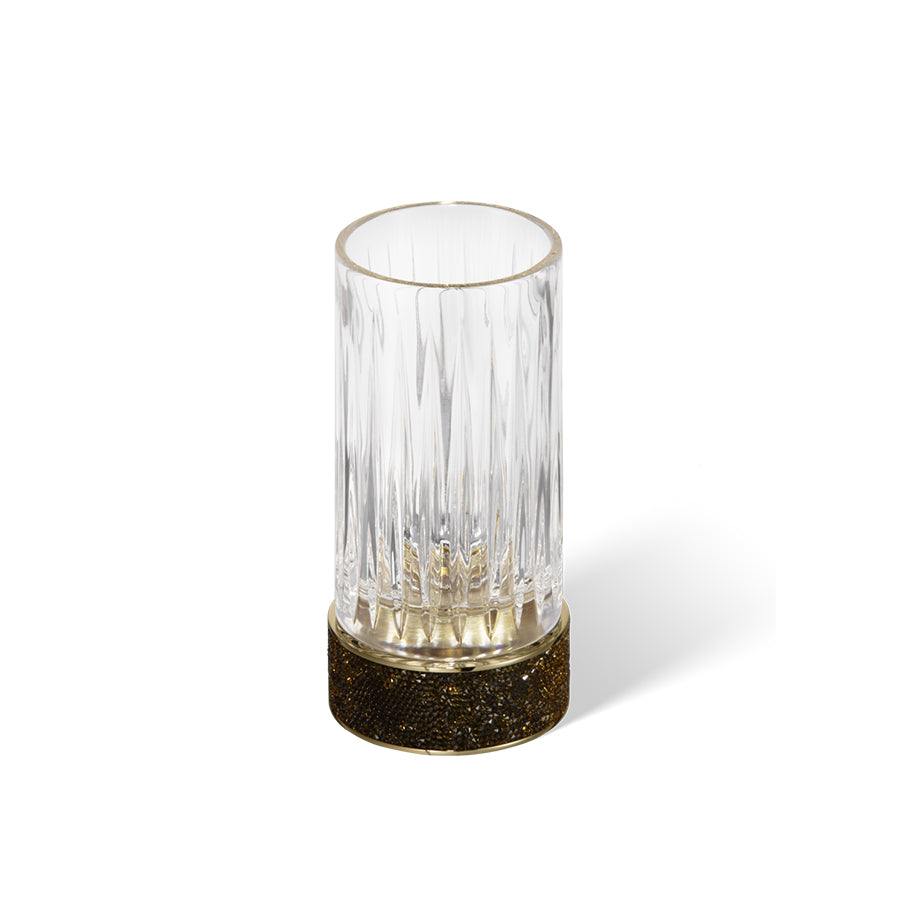 Decor Walther Zahnglas in Gold mit Swarovski Kristallen