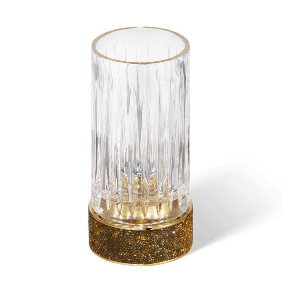 Decor Walther Zahnbecher mit Swarovski Kristallen in Gold