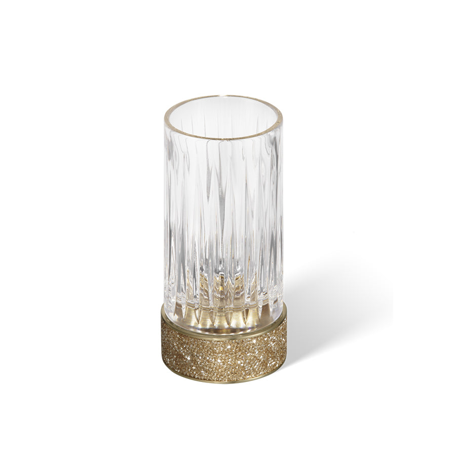 Decor Walther Zahnbürstenhalter in Gold mit Swarovski Kristallen