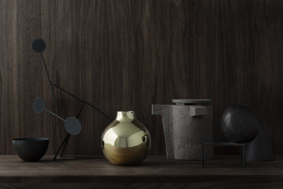 Skultuna Boule Vase mini in Gold