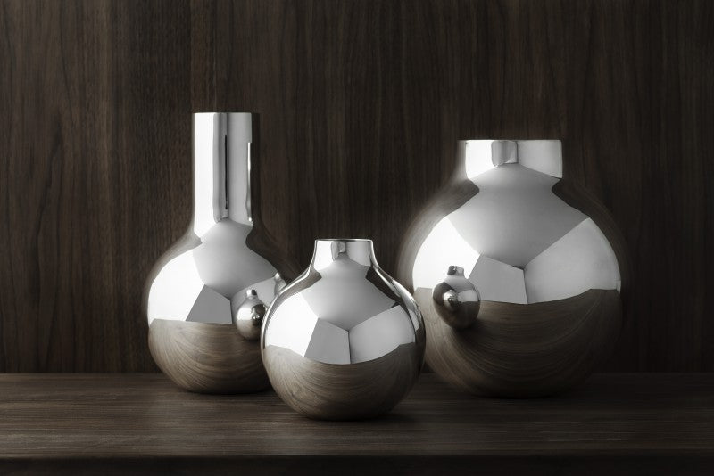 Skultuna Vasen Boule in Silber