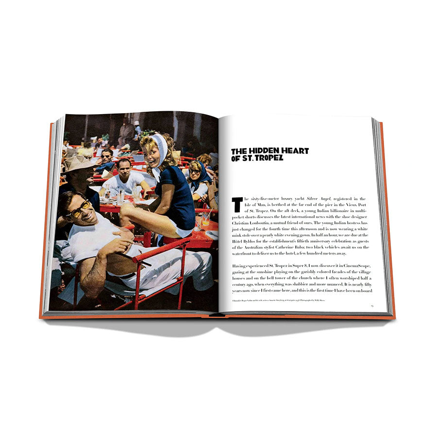 Assouline Buch St.Tropez Soleil mit Einband aus Leinen