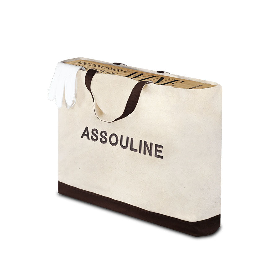 Assouline The Impossible Collection of Wine handgebundenes Tuch mit Tasche und Handschuhe