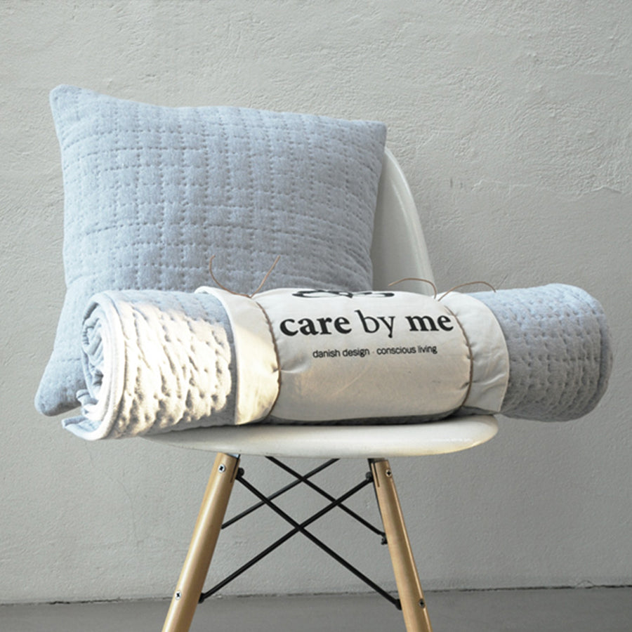 Care by me Decke in Grau aus Bio Baumwolle