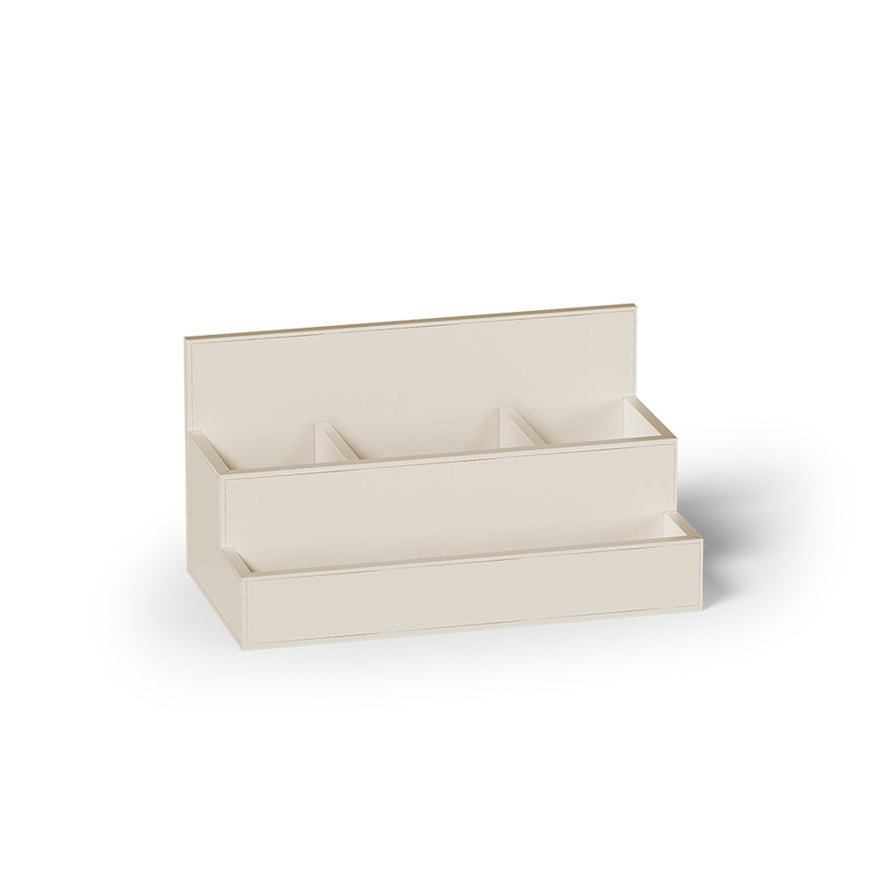Decor Walther BROWNIE STORAGE Aufbewahrungsbehälter aus Lederimitat in Sand