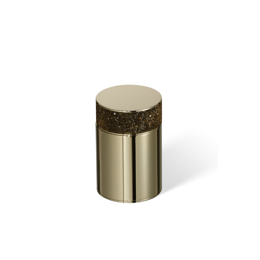 Decor Walther Behälter mit Deckel Swarovski Rocks Serie in Gold