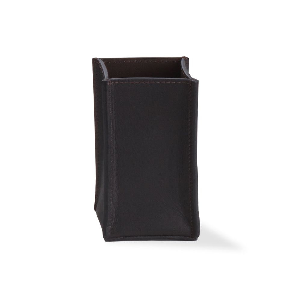 Decor Walther Nappa Köcher aus handgefertigem Leder in Schwarz