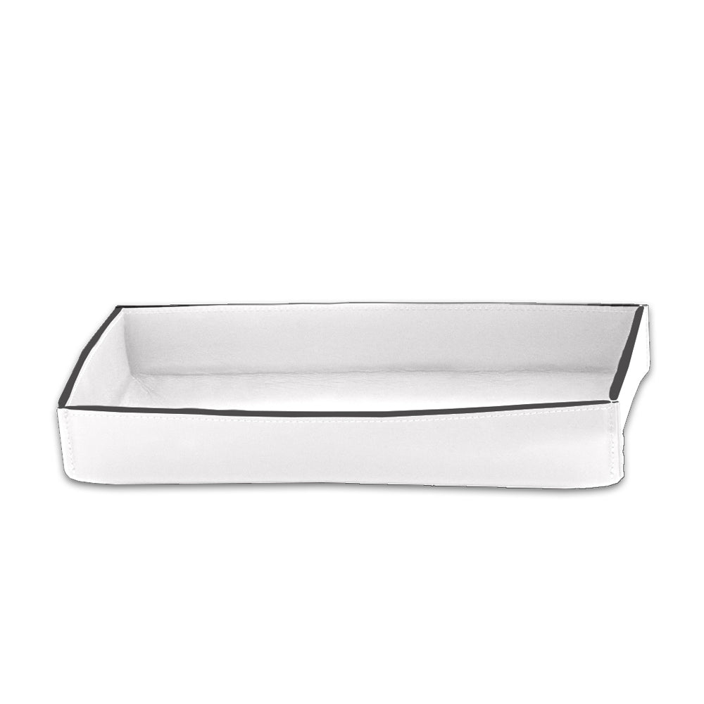 Tablett NAPPA von Decor Walther aus Leder  in Weiss