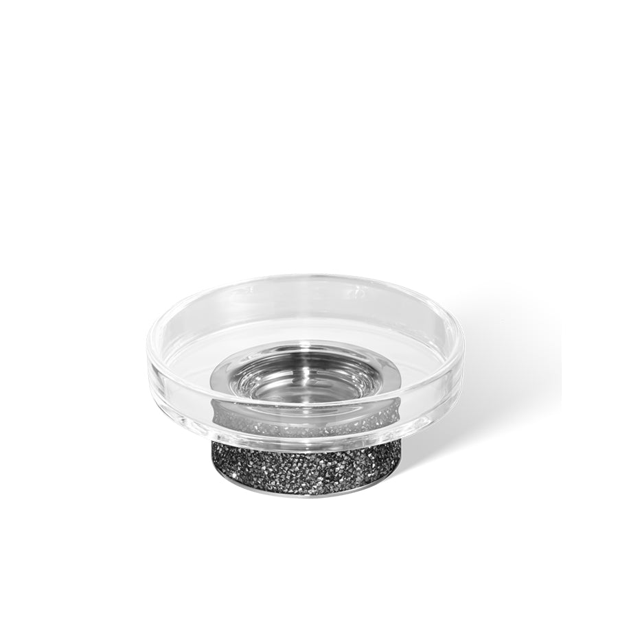 Decor Walther Seifenschale mit Swarovski Kristallen in Chrom 