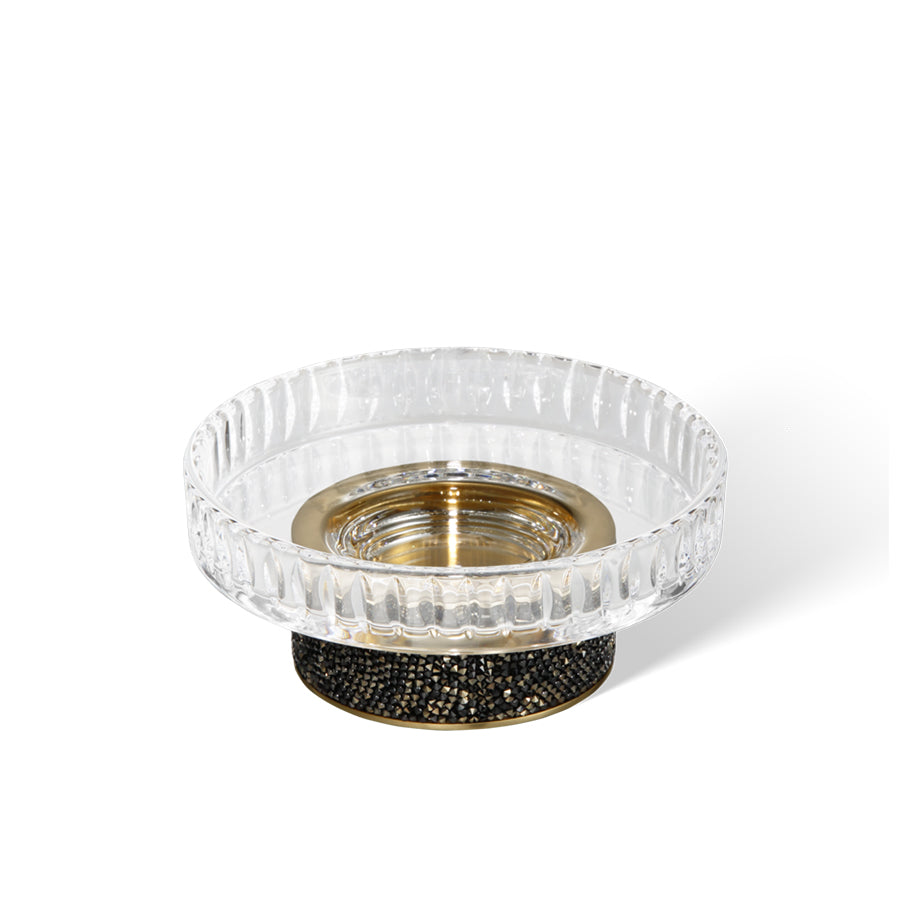 Decor Walther Seifenschale mit Swarovski Kristallen in Dunkelbronze