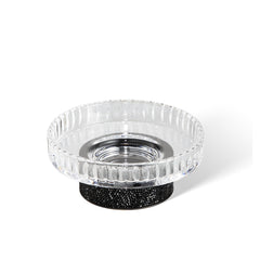 Decor Walther Seifenschale mit Swarovski Kristallen in Schwarz und aus Glas