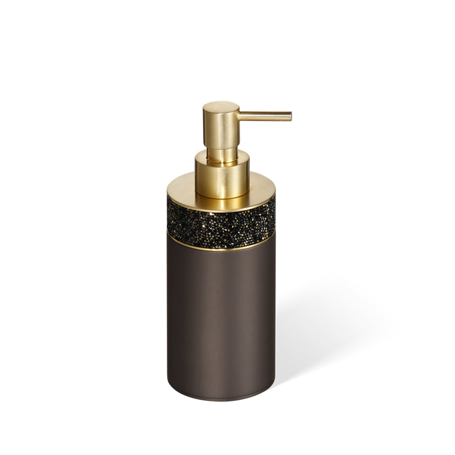 Decor Walther Seifenspender mit Swarovski Kristallen in Dunkelbronze