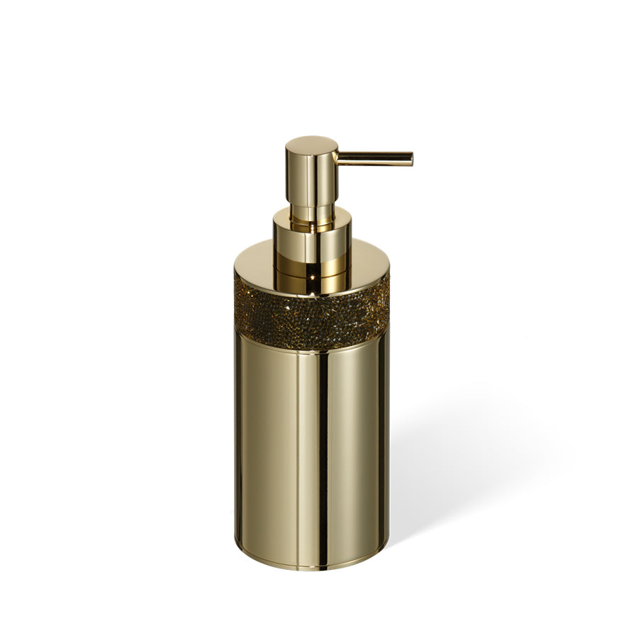 Decor Walther Seifenspender mit Swarovski Kristallen in Gold
