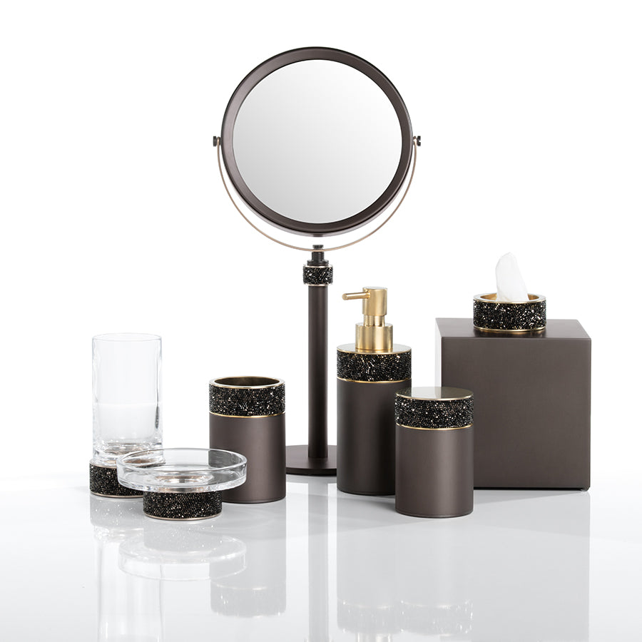 Decor Walther Swarovski Rocks Kollektion Badaccessoires in Dunkelbronze