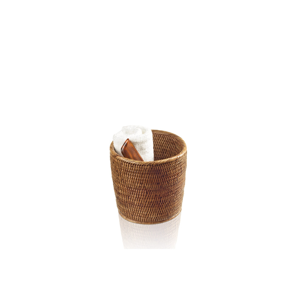 Decor Walther BASKET Utensilienbehälter aus dunklem Rattan