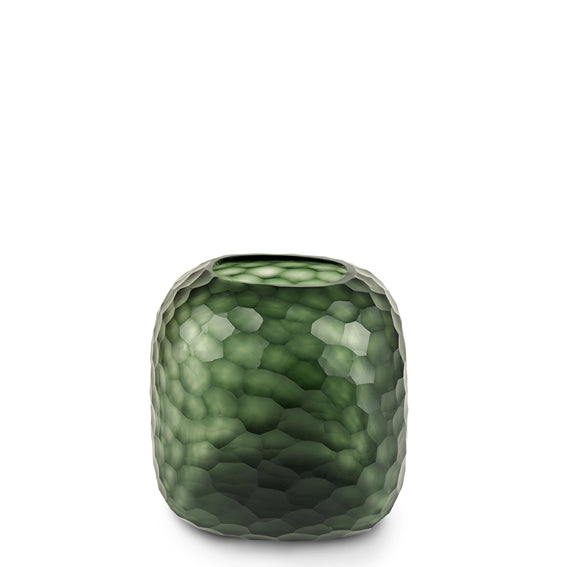 Guaxs Somba Vase in Grün von Mund geblasen. 