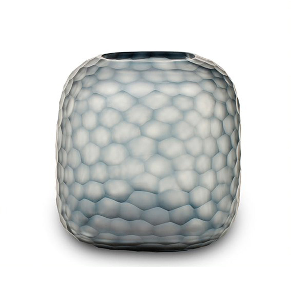 Guaxs Vase Somba in ocean blue indigo aus Glas
