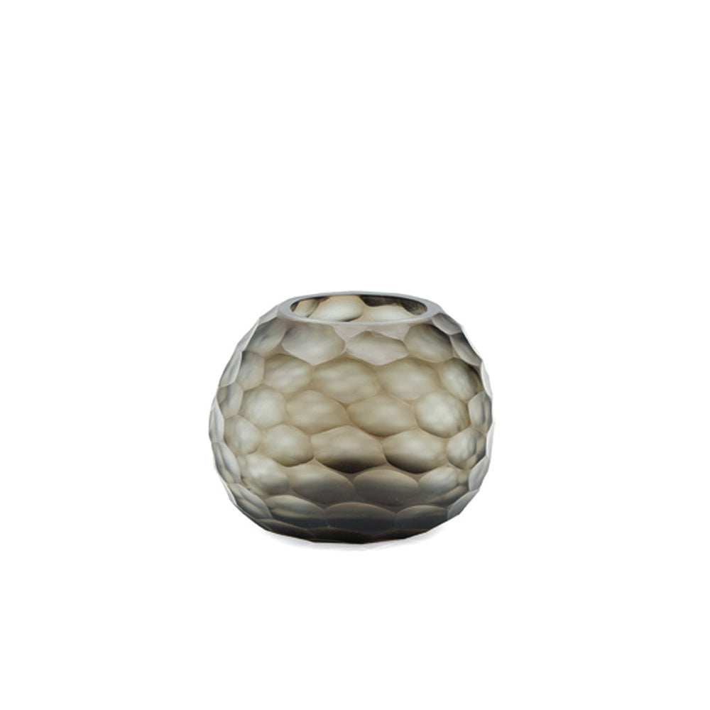 Guaxs Vase Somba in der Farbe smokegrey von Hand geschliffen.