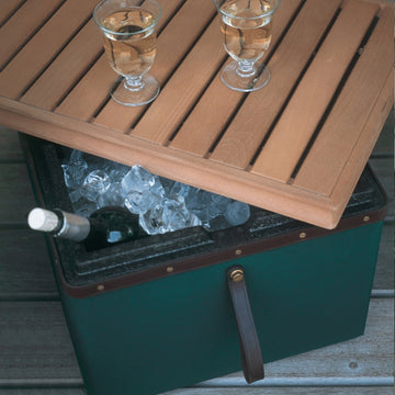 Kühlbox-grün-Holz-Freshr-Tradewinds