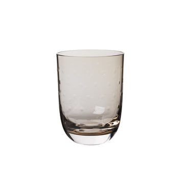 Louise Roe Wasserglas aus Kristallglas in dunklem Grau