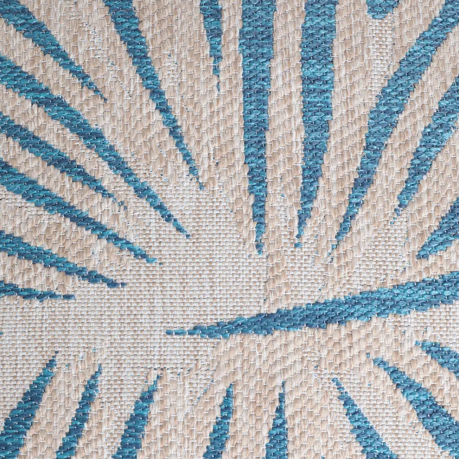 Missoni Home Kissen mit Blattmuster in Blau und Beige
