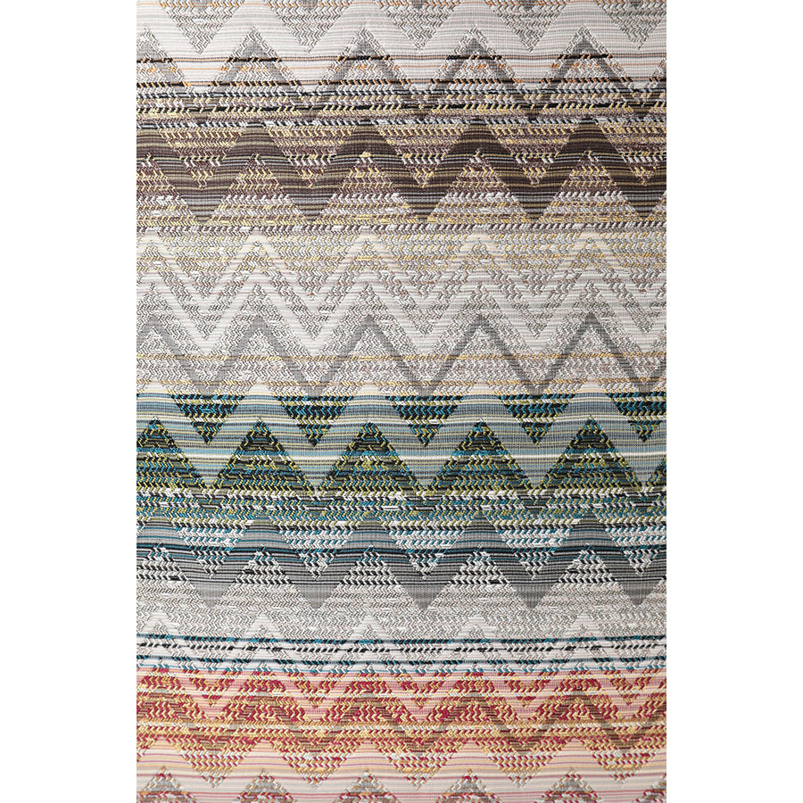 Missoni Kissen mit Naturtönen im Zickzack Muster