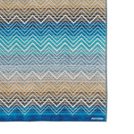 Missoni Badetuch in Blau mit Chevron-Muster