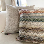Missoni Kissen Yaiza und Yate in Beige und Erdtönen